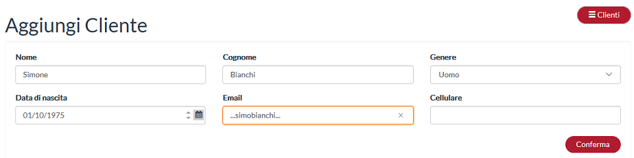 gestione cliente / appuntamento