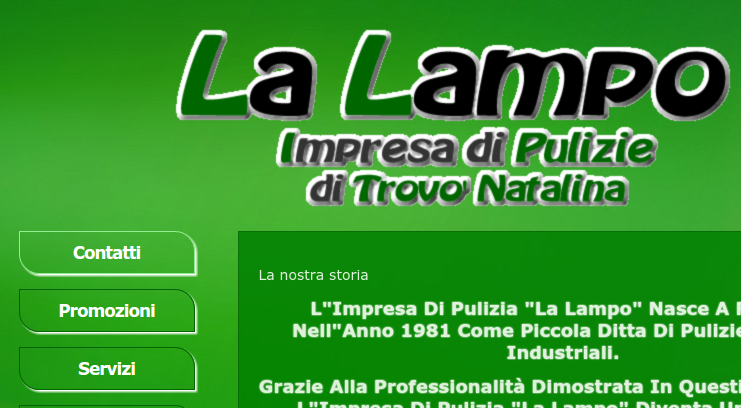 Ottimizzazione pagine e testi, indicizzazione sito web impresa pulizie LaLampo