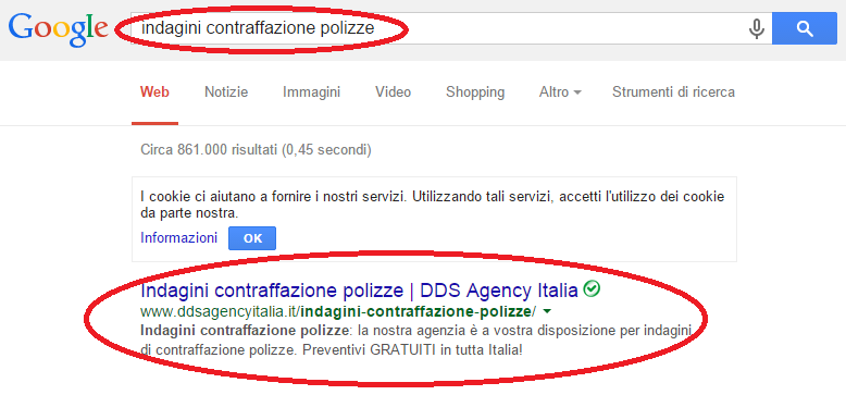 Ottimizzazione testi sito web agenzia investigativa