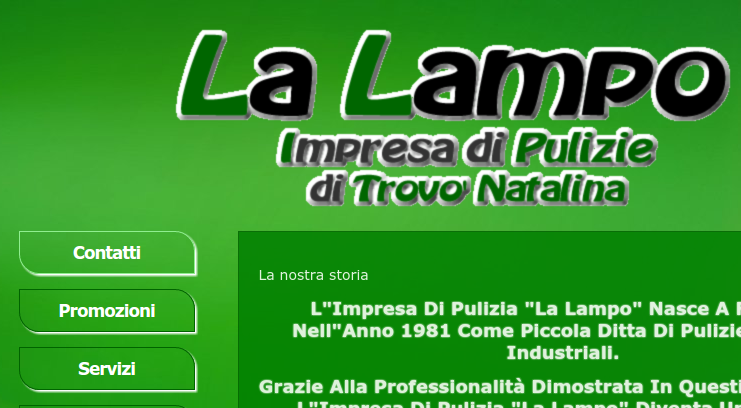 Ottimizzazione testi sito impresa pulizie La Lampo