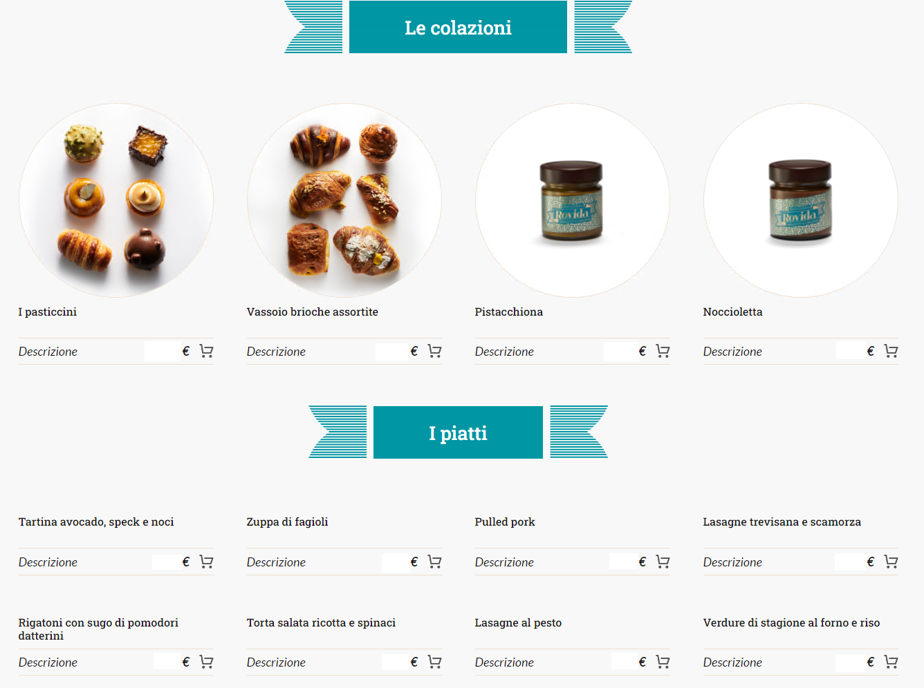 e-commerce bar pasticceria