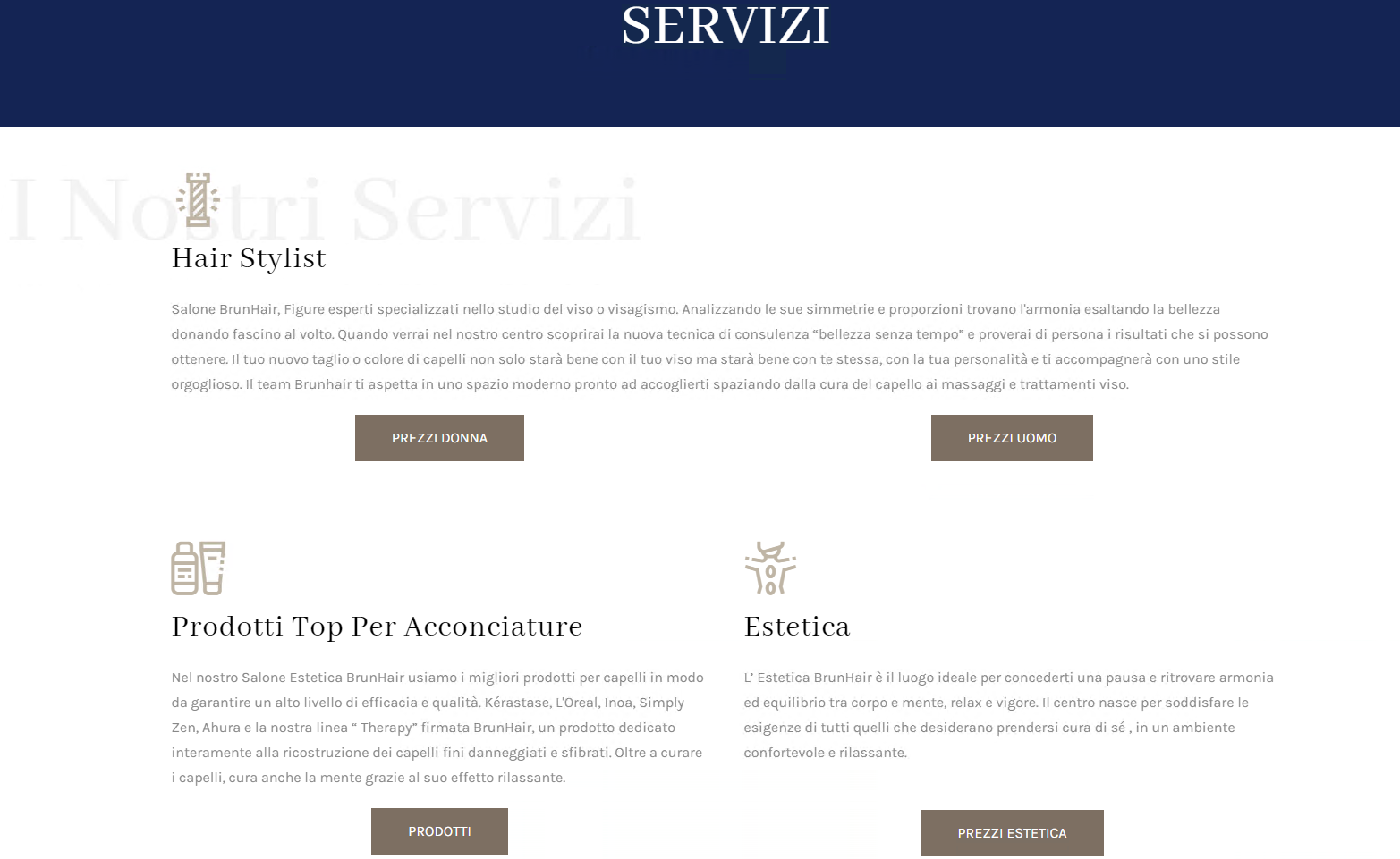 Sito internet responsive parrucchieri