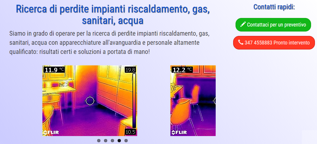 Sito internet per idraulici presentazione